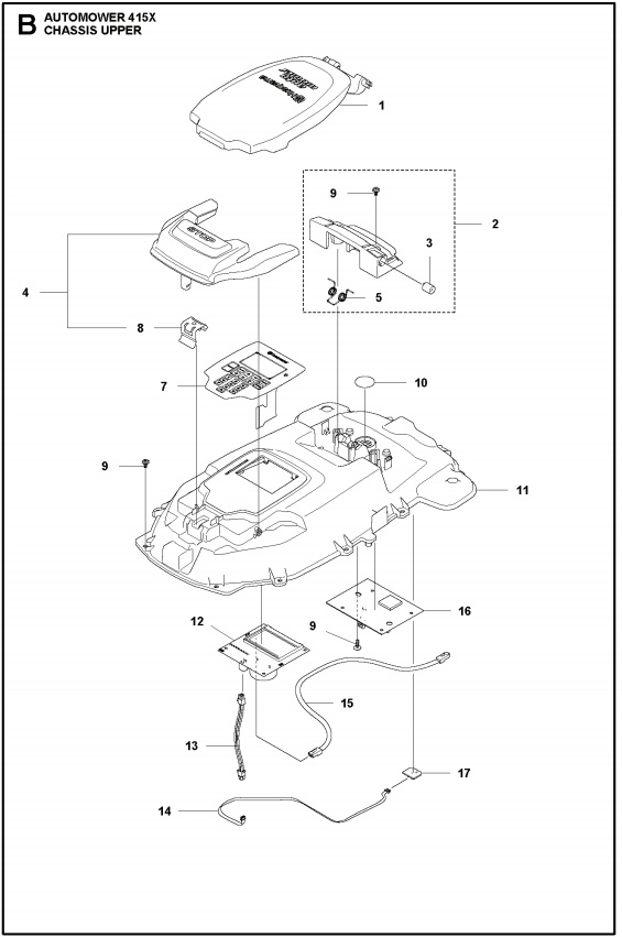 Stop button 405X/415X