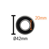 Łożysko kulkowe 6004-2Rs Łożysko kulkowe 6004-2Rs