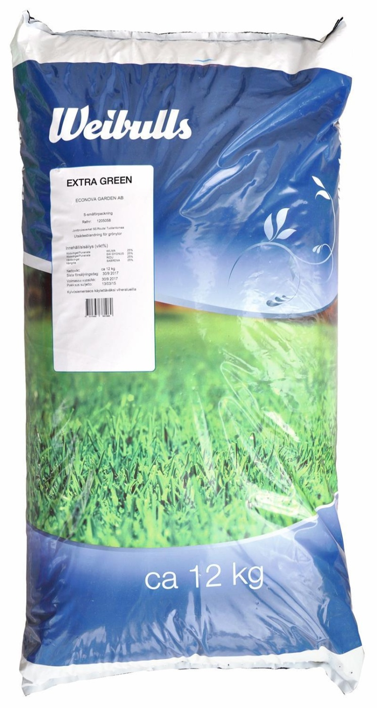 Nasiona traw Weibulls Extra Green 12kg