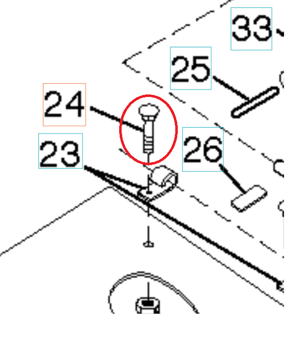 Śruba, 1/4-20X1/2 8721404-04
