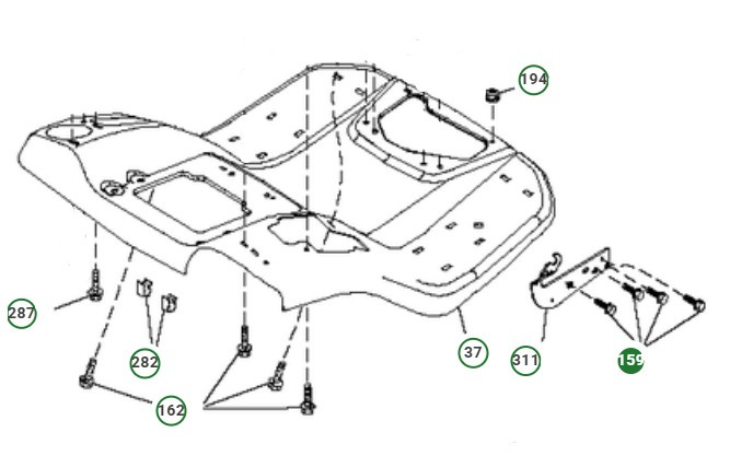 Śruba nośna 3/8-16X1 3/4